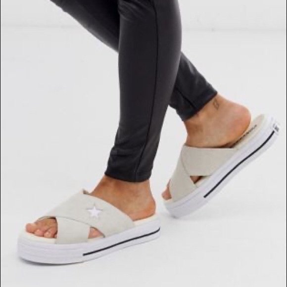 converse slides white